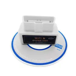 Партиями по 5 комплектов Супер Мини WiFi ELM327 ElM 327 Wi-Fi V1.5 OBD2 II Автомобильная Бортовая Система диагностики 2 сканер Интерфейс поддерживает