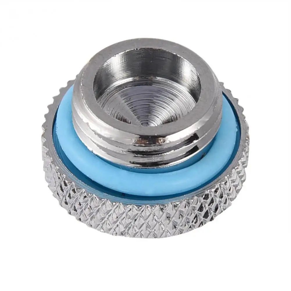 

2Pcs G1/4 Thread PC Water Cooling Radiator Reservoir Stop Plug End Cap Fitting For PC Water Cooling System Water Tank Radiator