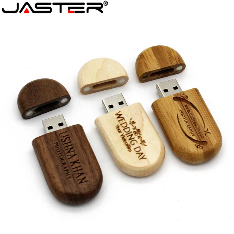 JASTER печать логотипов под заказ на карбонизированный бамбук флеш диск USB 2 0 ручка
