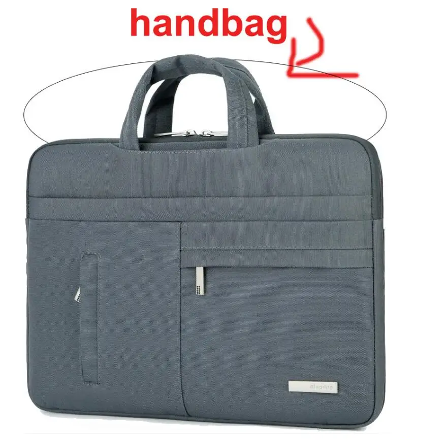 Nylon Notebook Bag for Macbook Pro Air Acer Dell HP Asus Lenovo 13 14 Laptop Case Shoulder Bag Detachable Belt 14.1 15.6 Sleeve