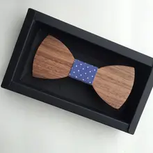 Горячая индивидуальный деревянный лук галстук-платок ручной работы для галстука