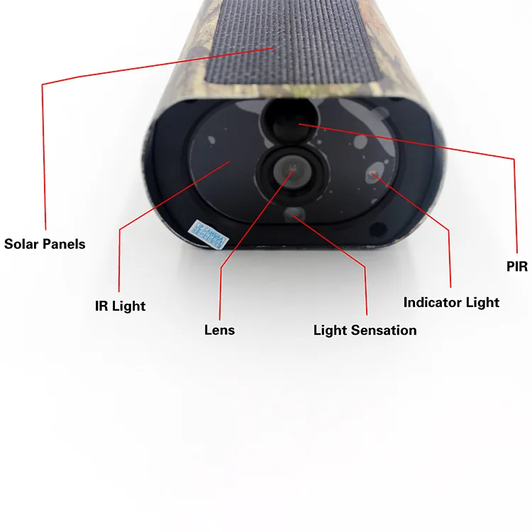 PDDHKK 2,4G wifi Беспроводная камера для фотоохоты ip-камера на солнечной батарейке камера для наблюдения за дикой природой IR ночного видения животные фото ловушки камуфляж