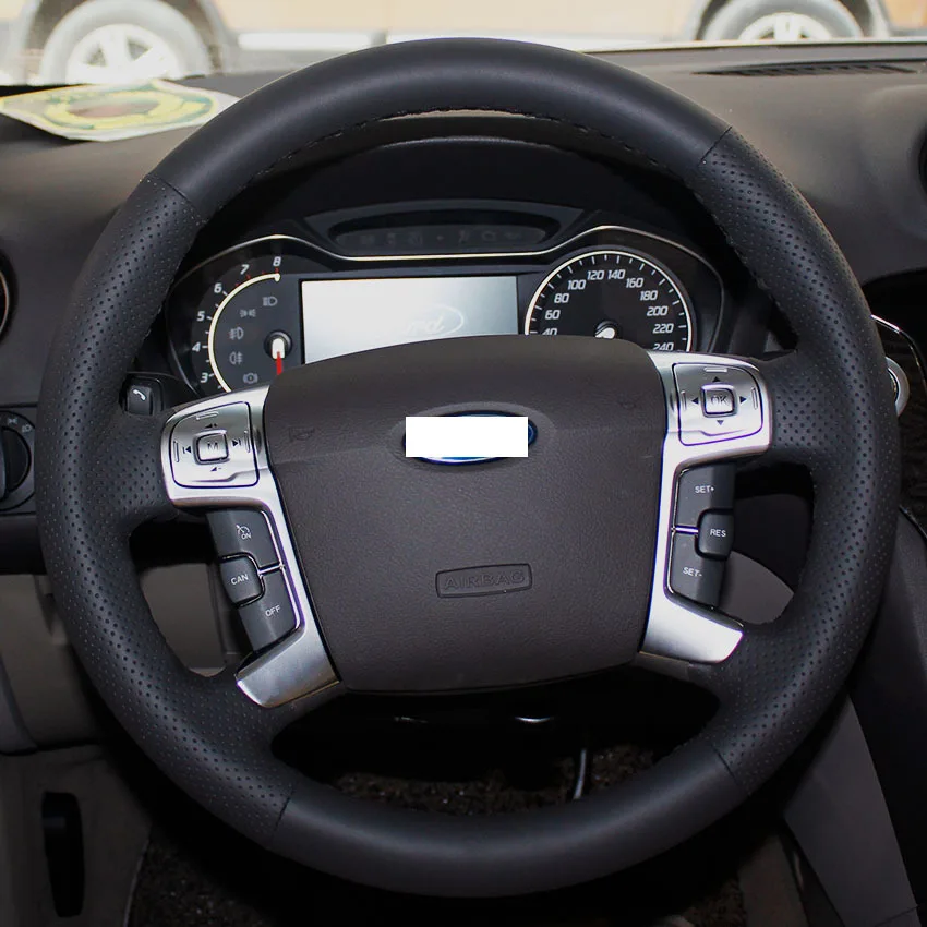 XuJi Steering Wheel Cover for Ford Mondeo 2007 2012 Mk4 2008 S Max SMAX