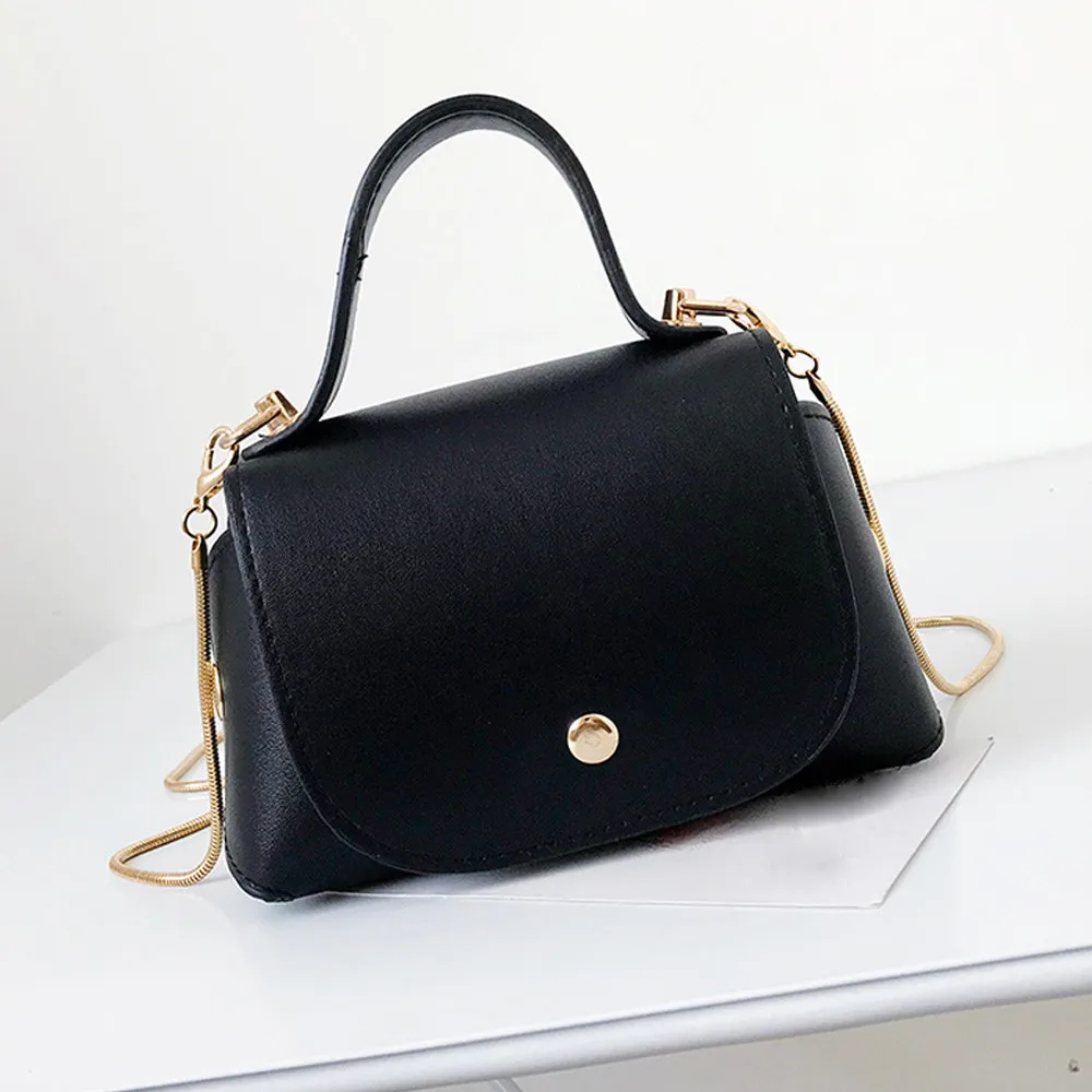 

OCARDIAN 2019 Women Handbags Fashion Small Leather Crossbody Solid Color Women Jelly Bags Purse Solid Color Handbags 932819