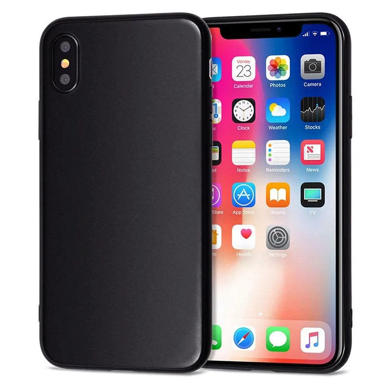 Чехол для Funda iPhone 11 Pro, 5, 5s, 6, 6 S, 7, 8 Plus, X, XS Max, Модный чехол для девочек, чехол для iPhone 7, мягкий чехол из ТПУ для iPhone XR - Цвет: Black