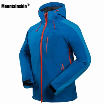 

2020 Men's Hiking Jackets Softshell Jacket Men Outdoor Autumn Winter Sports Coats Waterproof Windproof Camping Ski Jacket RM091