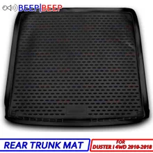 Для Renault Duster I 4WD 2010- Автомобильный багажник лайнер загрузки грузовой коврик лоток пол ковер загрузки задний коврик для багажника для автомобиля Стайлинг