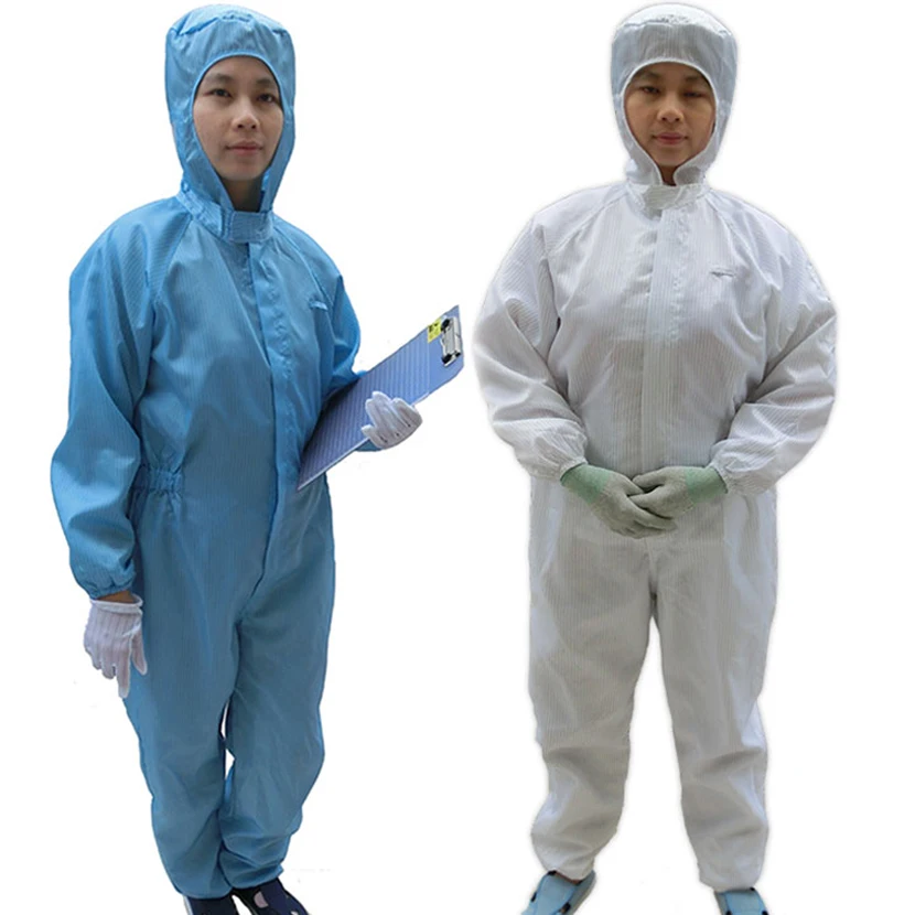 Защитный комбинезон защитная одежда антистатический комбинезон с капюшоном костюмы пищевое чистое помещение цех ОУР Пылезащитная Рабочая одежда