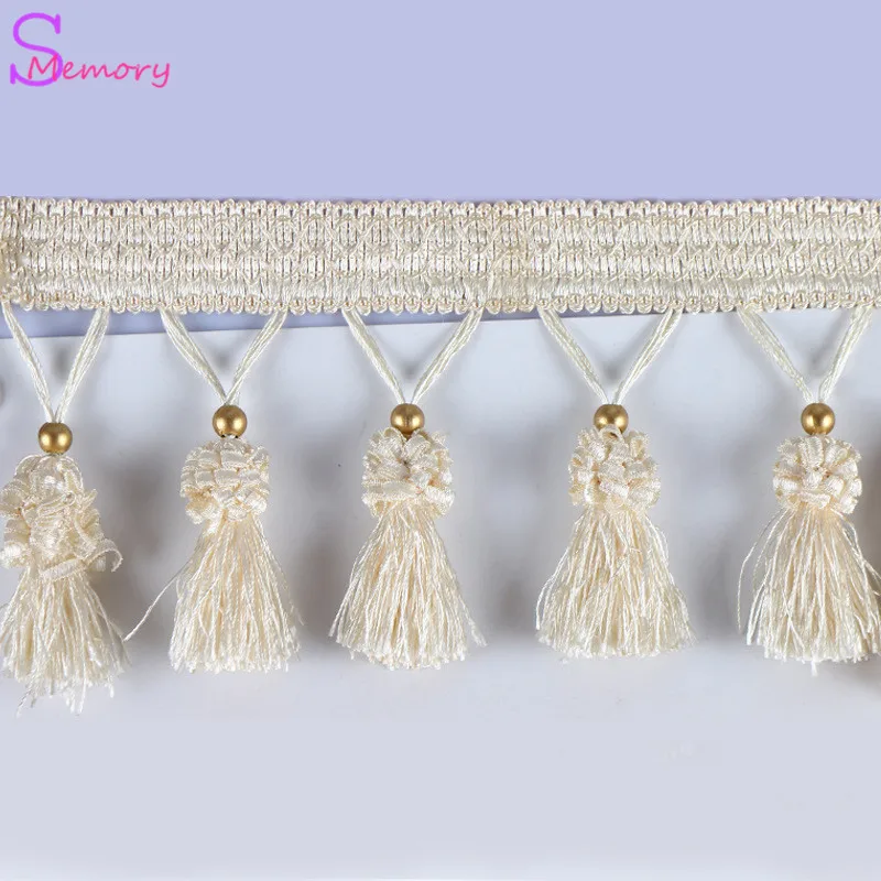 12M colorful beads Europe Tassel Lace Panicl curtain trimmings fringes