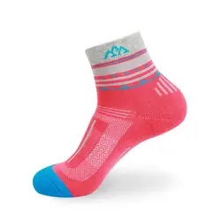 Женские розовые фиолетовые удобные дышащие хлопковые носки для тренировок и прогулок высокого качества, 5 цветов, женские короткие носки