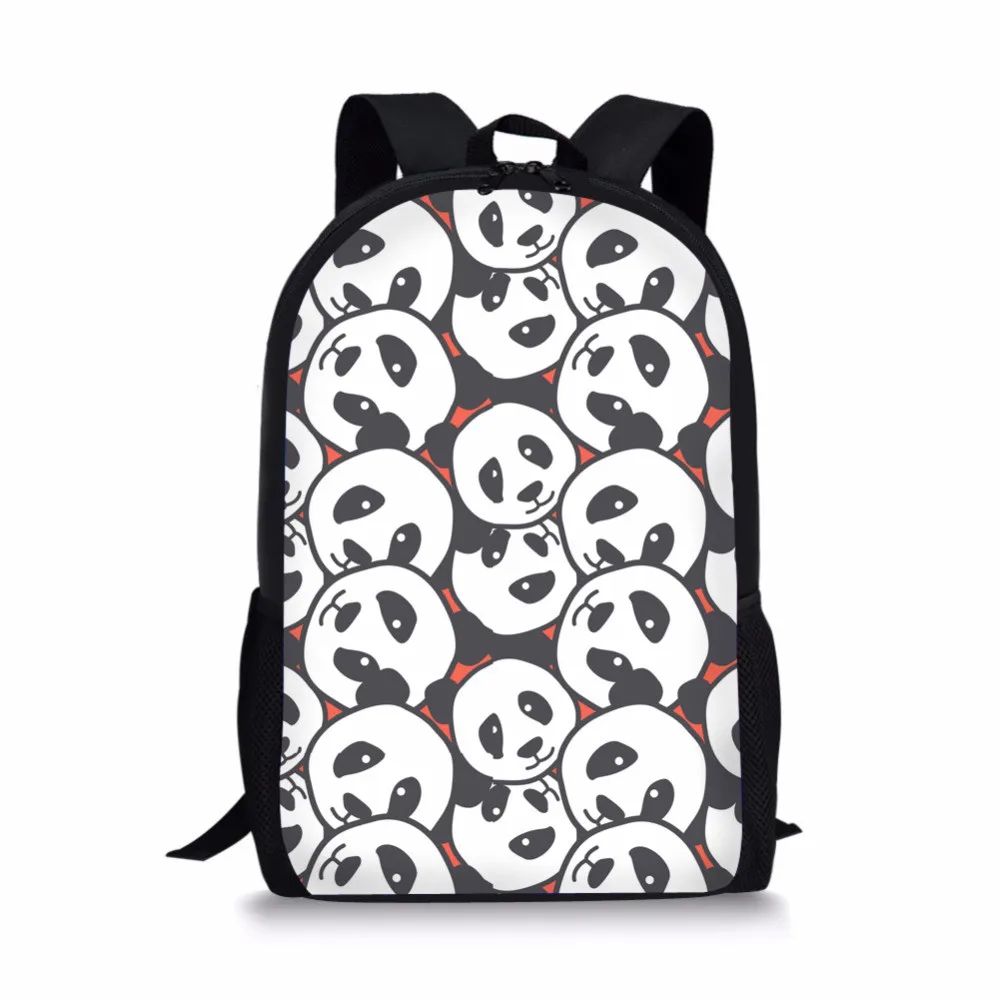 #*Cheap THIKIN Cute Cartoon Panda Print School Bag for Kids Boy School Daily Bag 16 inch Toddler Schoolbags Preppy Children Back Pack