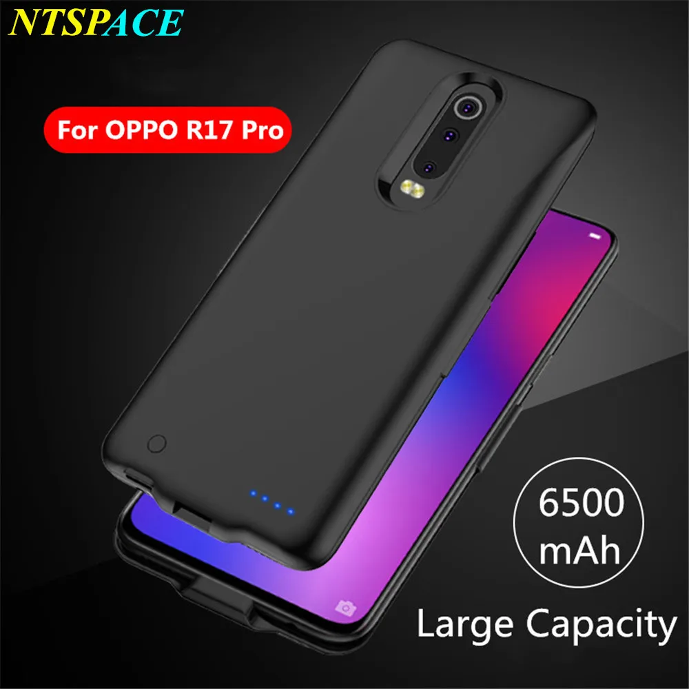

Portable Battery Charger Cases For OPPO R17 Pro Battery Case 6500mAh Power Bank Case Charging Cover Extenal Battery Cover