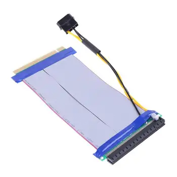 

Adapter Converter Graphics Card 19CM 6X to 16X Power PCI-E Riser Extension Cable PCI Express Riser Card for Bitcoin Miner