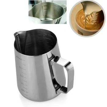 

Kitchen Stainless Steel Milk frothing jug Espresso Coffee Pitcher Barista Craft Coffee Latte Milk Frothing Jug Pitcher
