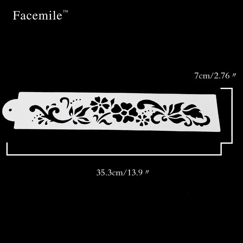 4 шт. трафареты для украшения торта в виде цветка сливы|spray stencil|dessert decorationdiy mold |