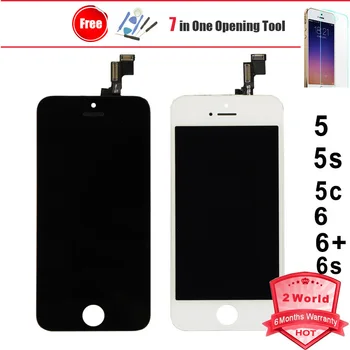 AAA Quality No Dead Pixel for iphone 5 5s 5c 6 plus 6s for Iphone5 for iphone6 LCD display Touch Screen Digitizer Assembly