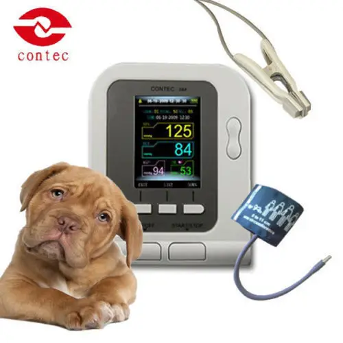 PRCMISEMED Veterinary Sensor Handheld Pulse Oximeter Temperature Probe Blood Oxygen Veterinary  Blood Pressure Monitor 6-11cm Cu