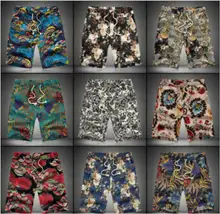 IMC 2016 Летние Мужчины Короткие Штаны Шорты Повседневные Брюки Slim Fit Хлопок Винтаж Цветочный Печати мужские Пляжные Шорты