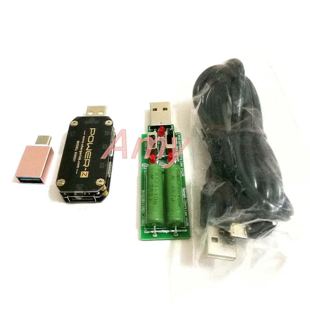 

USB multi-function PD tester, voltmeter current detector, ripple double Type-C meter, fast charging trigger