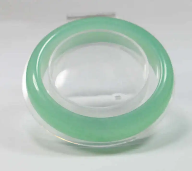 

FREE SHIPPING>>>@@ VERY FINE RARE NATURAL GREEN JADEITE JADE BRACELET BANGLE 61MM NEW