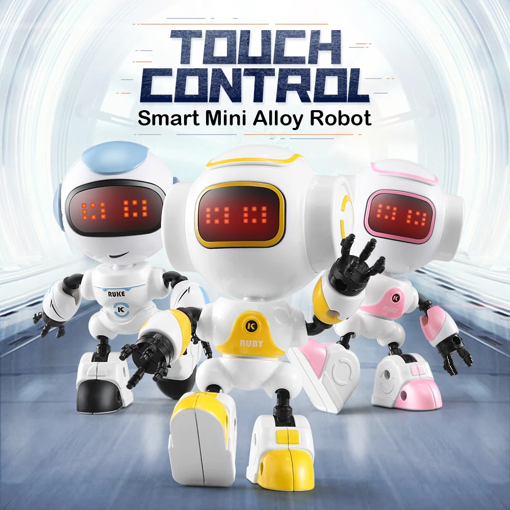 JJRC Intelligent R8 RUKE / R9 Ruby Touch Control DIY Gesture Mini Smart Voiced Alloy Robot Christmas Gift Children Toys