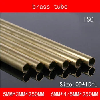 

H62 Brass Seamless Pipe Tube OD*ID*Length 5*3*250mm 6*4*250mm ASTM C28000 CuZn40 CZ109 C2800 Hollow Bar ISO Certified