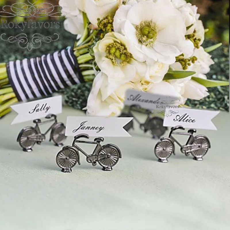 bicycle place card holder