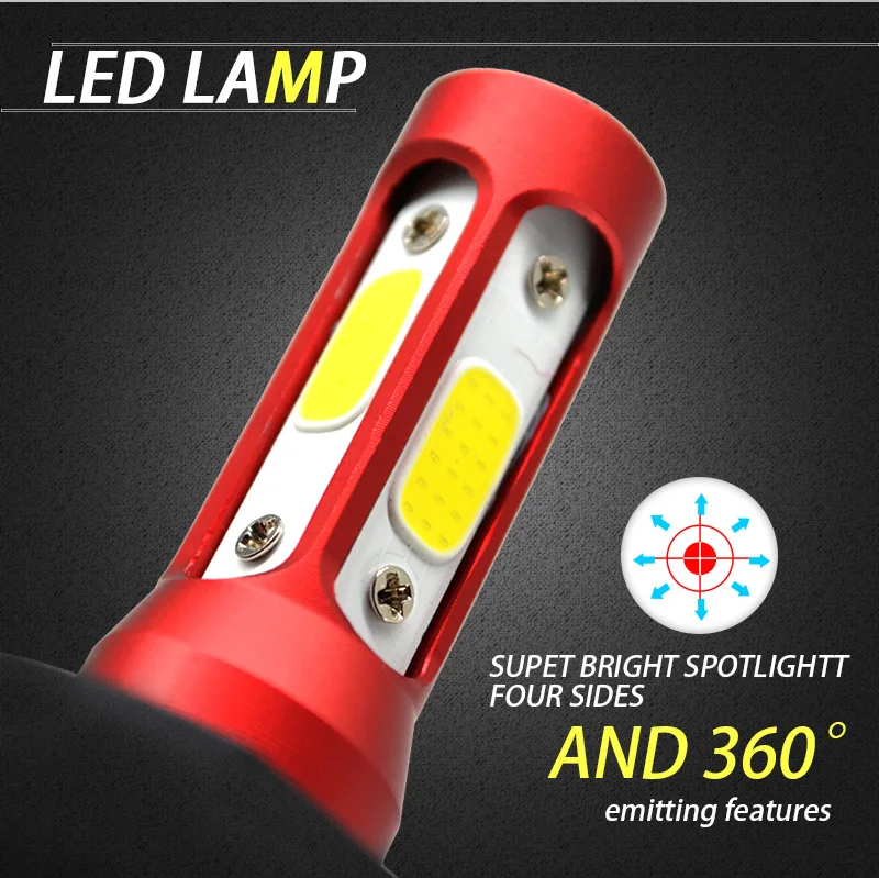 JGAUT 4 боковые COB H7 Led H4 автомобильный светильник s головной 880 H9 H11 9005 H1 H3 9006 80 Вт 12000lm