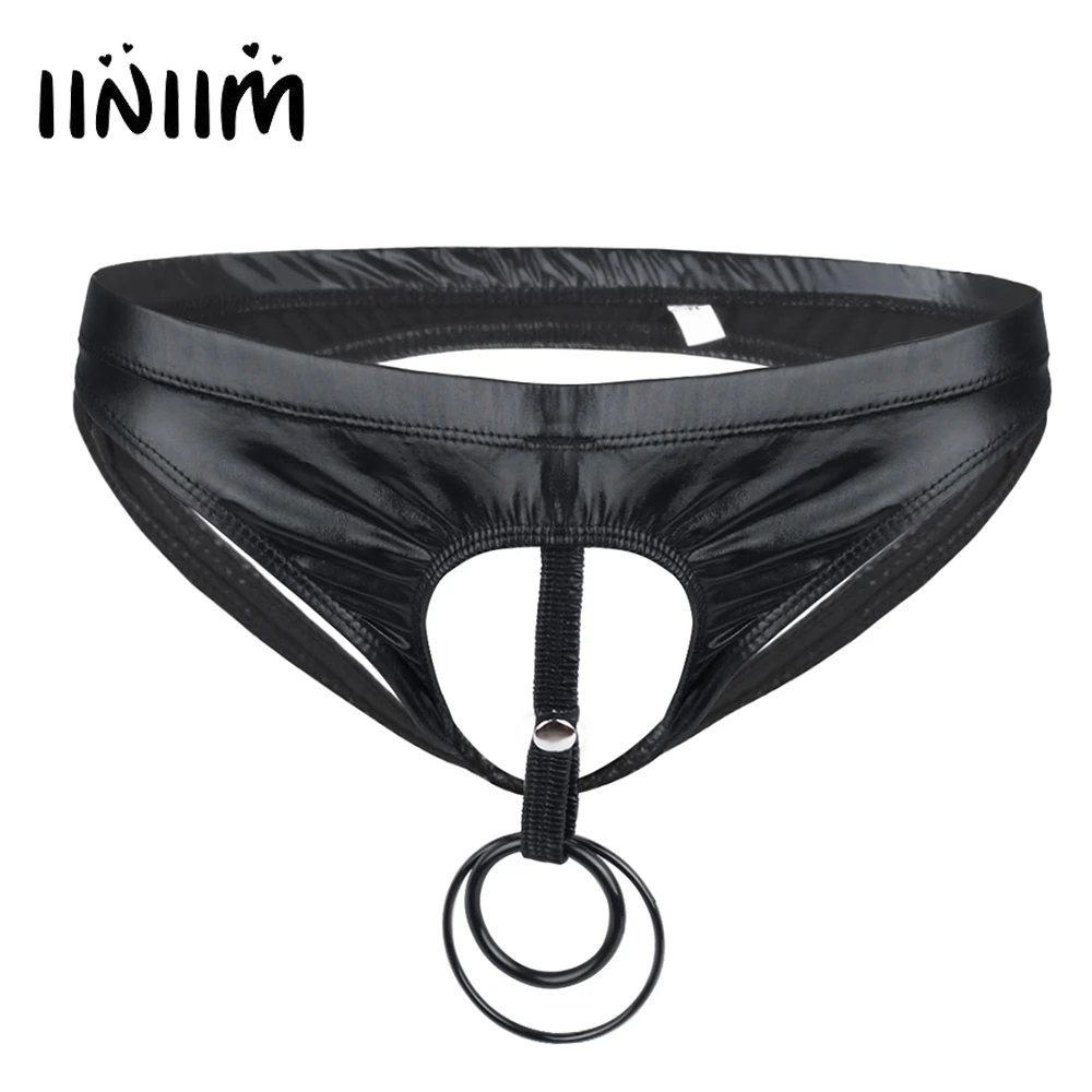 Iiniim/Для мужчин нижнее белье трусы трусики бикини с отверстием для пениса О
