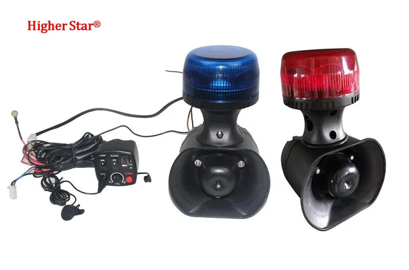 

Motorcycle police equiments 2(12W led warning beacon lights+3 sounds 40W siren speaker)+1 switch controller+1 microphone