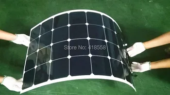 

flexible solar panel 60w 18V conjunction box in front or on back side 1M connection wire with Connector A Grade solar cell