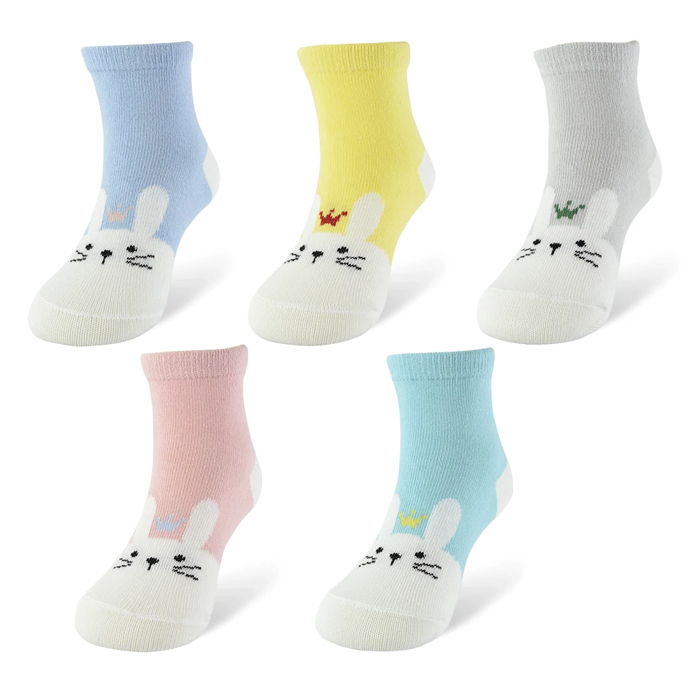

5Pair/lot Cartoon Animal Kids Socks Soft Cotton Baby for Children Clothing Gifts Breathable Boys Girls Socks for 1-10Y