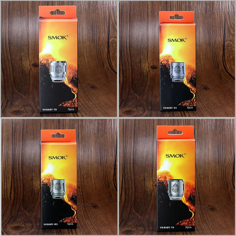 Электронных сигарет Smok TFV8 ребенка катушки головы V8 Baby-T8 V8 Baby-T6 V8 Baby-X4 V8 Baby-Q2 ядро для TFV8 маленьких зверь Tank