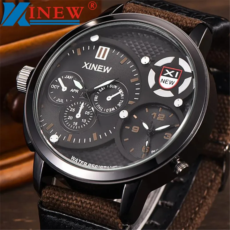 

XINEW 30M waterproof Men's Military Luxury Watch Sport Analog Quartz Mens Wristwatch Luxury Brand Relogio masculino Hot Sale