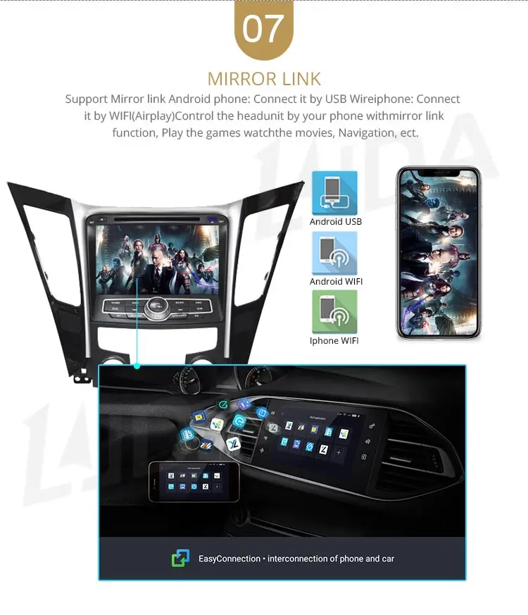 Cheap LJDA Android 9.1 Car dvd player for HYUNDAI SONATA 2012 2013 2014 2Din Car Radio gps navigation stereo multimedia WIFI autoaudio 9