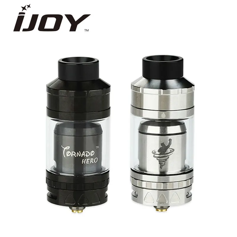 

IJOY Tornado Hero RTA & Sub Ohm Tank 5.2ml Rebuildable Atomizer 25mm Kennedy-style Airflow with TRC-1 Deck & 0.3ohm TRC-Coil