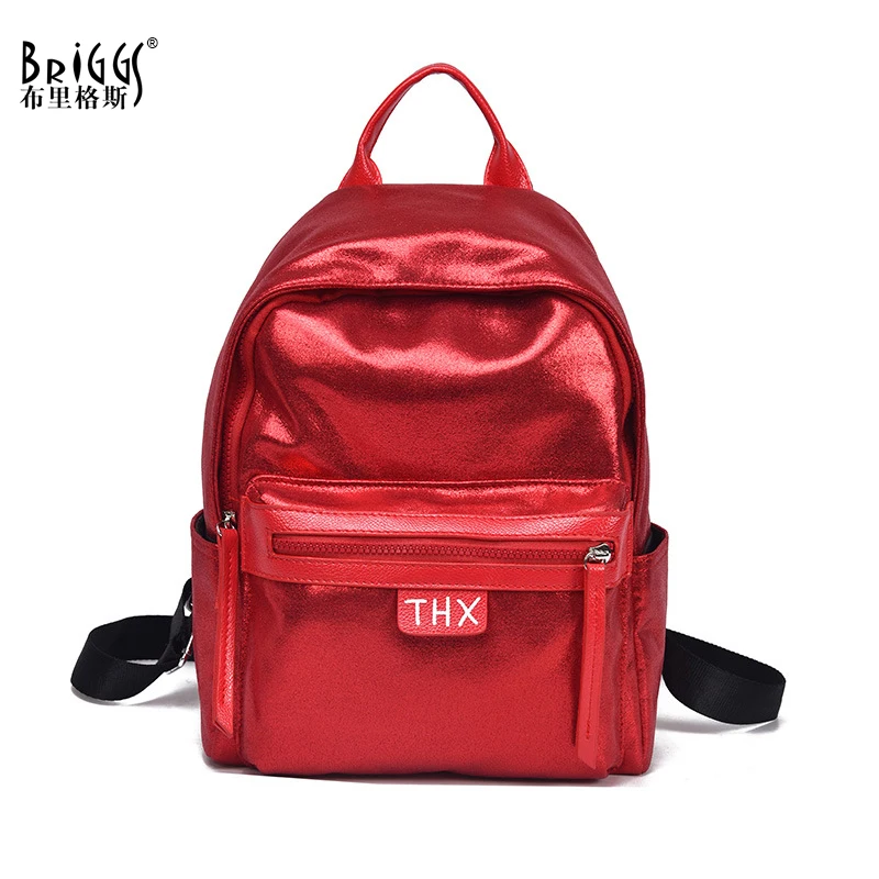 

BRIGGS Fashion Women Backpack High Quality PU Leather School Bags Preppy Style Student Bag For Girl Travel bagpack Mochila