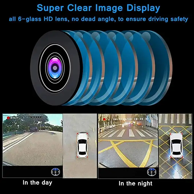 Ceny 360 stopni widok z lotu ptaka panoramiczny System DVR uniwersalne nagrywanie Parking wodoodporna bezszwowa 4 kamera widok z tyłu kamery dla wszystkich samochodów
