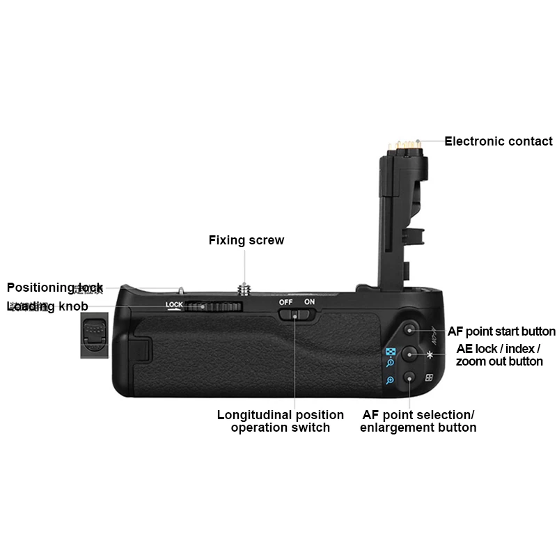 

High Quality Professional Double Battery Grip Holder Pack Support Vertical Shooting for CANON EOS6DII