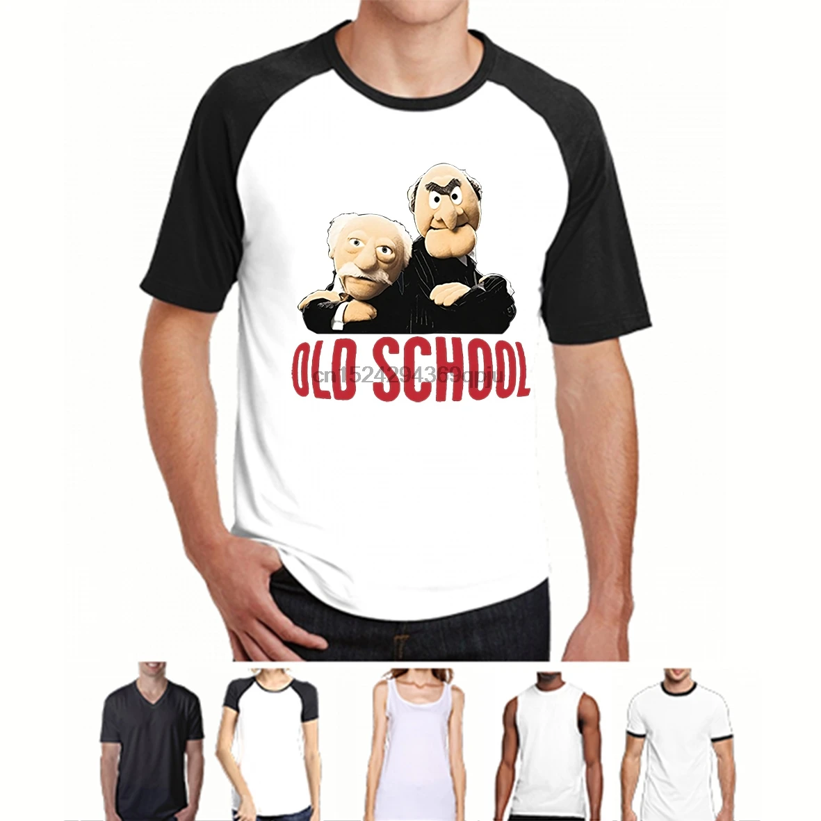 

Men T shirt MUPPETS GRANDMASTERS WALDORF STATLER OLD SCHOOL Graphic funny t-shirt novelty tshirt women