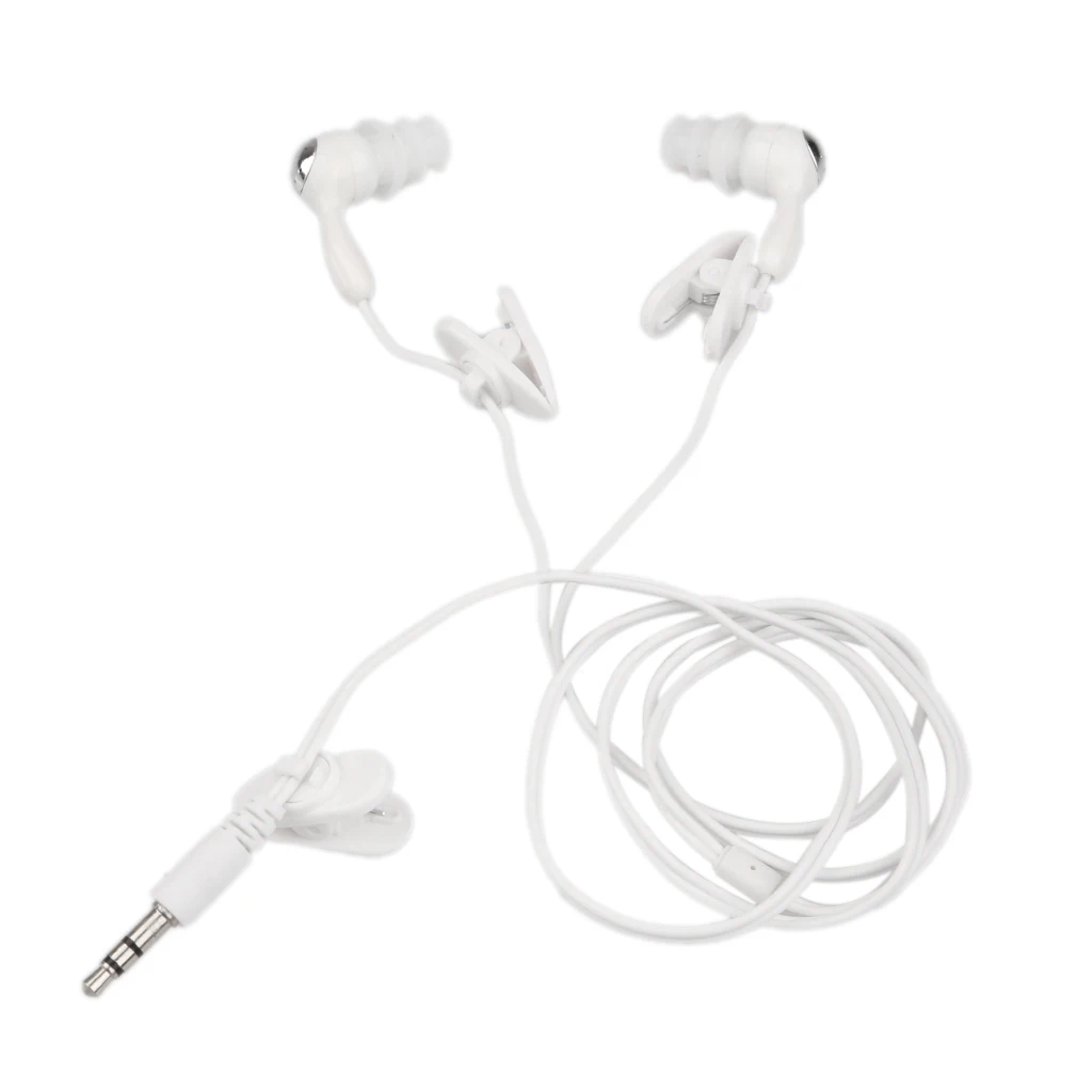 3.5mm Waterproof Earphone Headphone Stereo Swimming Soft Plastic Earphone & Silicone Ear Cap for MP3 Radio iPod