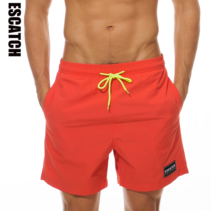 

Escatch Mens Swimwear Swim Shorts Trunks Beach Board Shorts Swimming Short Pants Swimsuits Mens Running Sports Surffing shorts