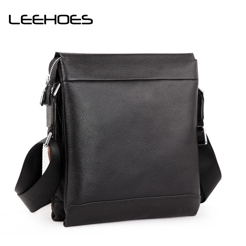 

Men's Real Leather Messenger Bag Fashion European and American Style Popular Models Leather Men Bag British Business Casual Bags