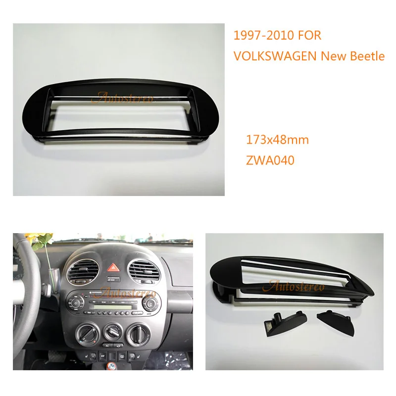 

Car DVD GPS Radio Frame Fascia For VOLKSWAGEN New Beetle 1997-2010 Stereo Dash CD Trim Installation Kit 11-040