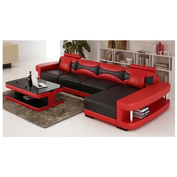 

New Arrival Livingroom Latest Sofa Designs 2019 Sectional Corner L Shape Modern Euro Design Nova Leather Sofa