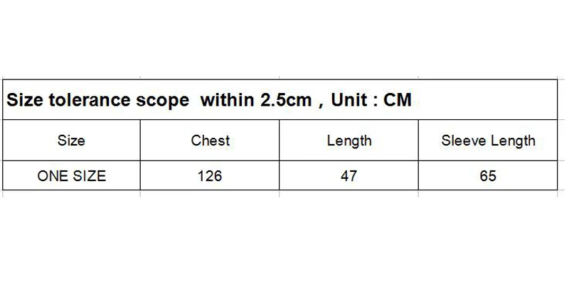 size spec