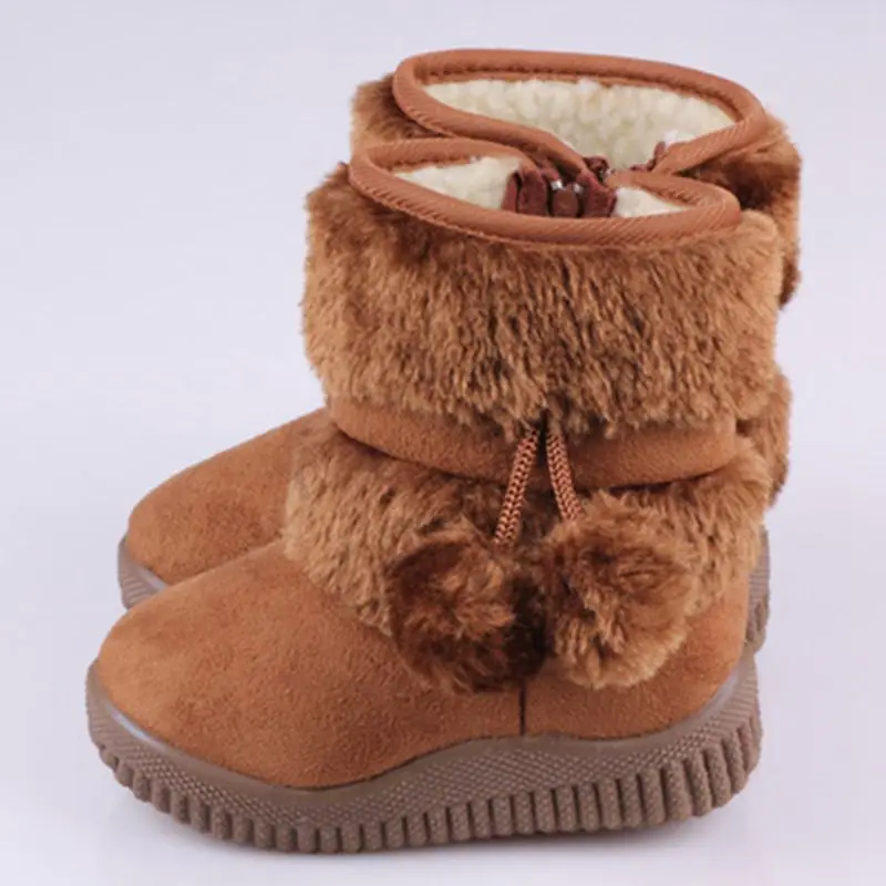 Зимние ботинки для девочек г. Зимние удобные толстые теплые детские ботинки милые осенние ботинки для принцессы
