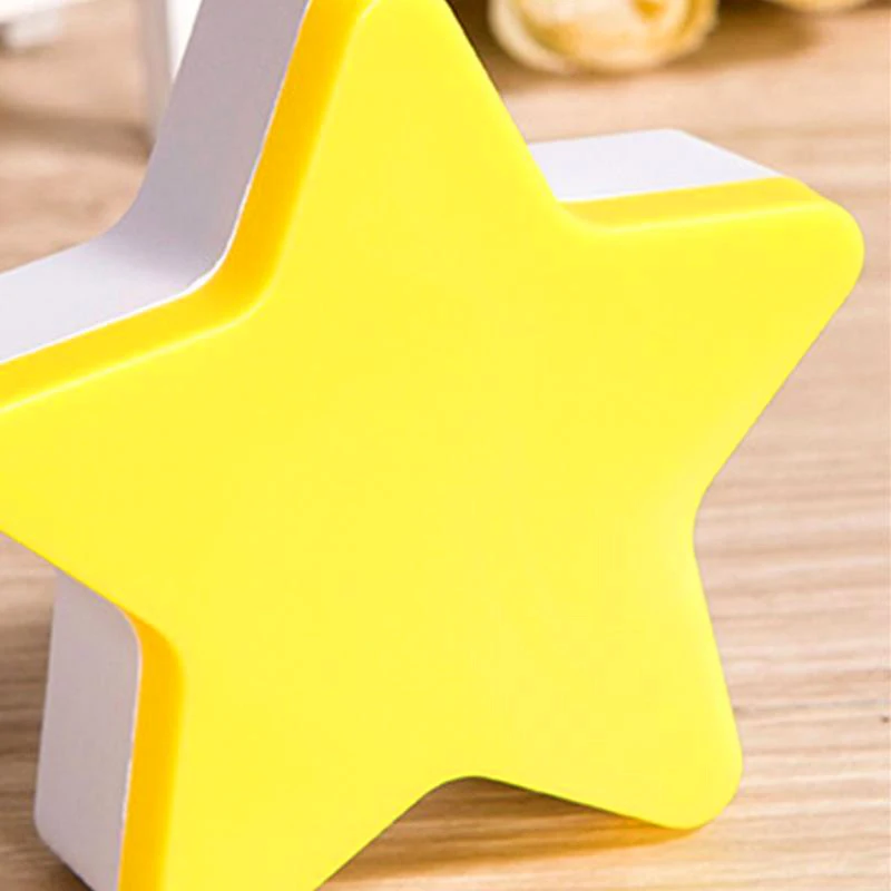 EU  US Plug LED Star Night Lights Wall Socket Bedside Lamp AC 220V 110V Lovely Light Control Children Room Feeding Night Lamps (10)