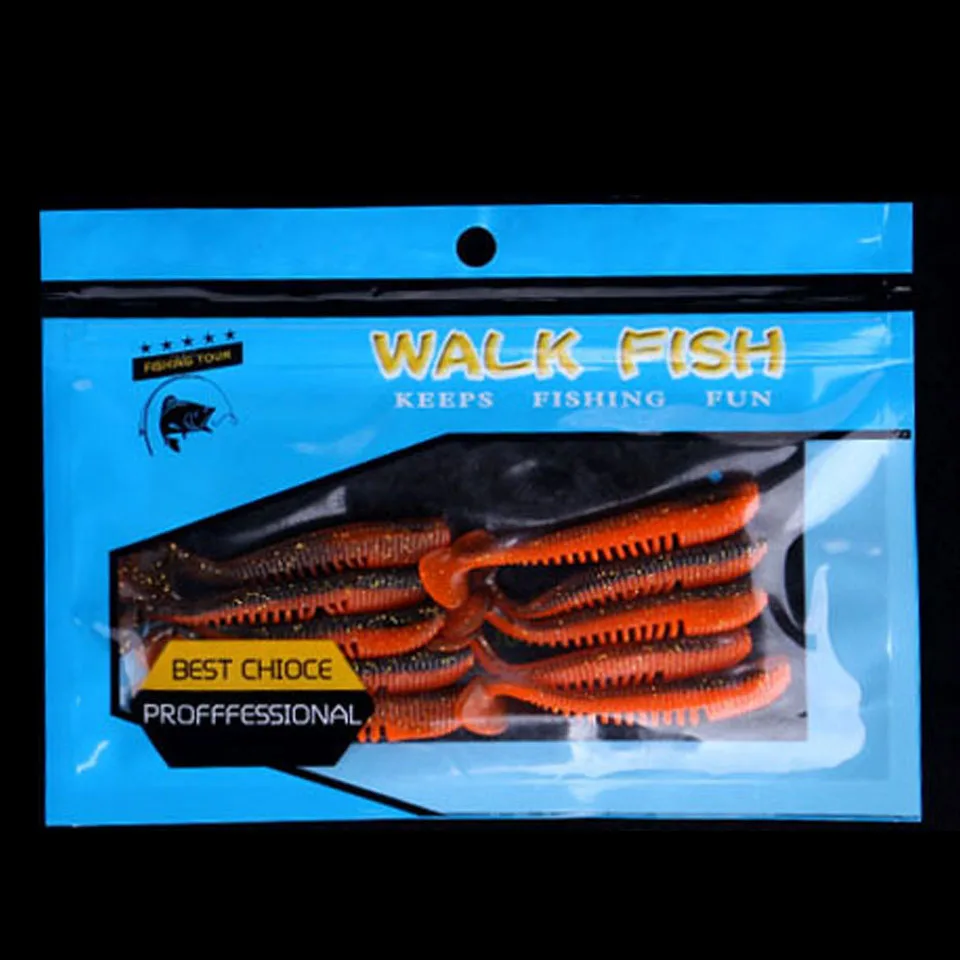 WALK FISH, 10 шт./лот, Awaruna, 65 мм, 1,5 г, рыболовные приманки, Мягкая приманка, искусственная приманка, хищник, рыболовная приманка, Джеркбейт для щуки и окуня