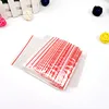 100pcs/pack Small Zip Lock Plastic Bags Reclosable Transparent Bag Vacuum Storage Bag Clear Bags Thickness 2